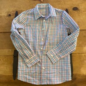 Wonder Nation Boys Multicolored Checkered Button Down Shirt